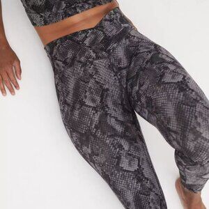 AERIE | OFFLINE Real Me Hi-Rise Crossover 7/8 Legging Snake | Sz. S